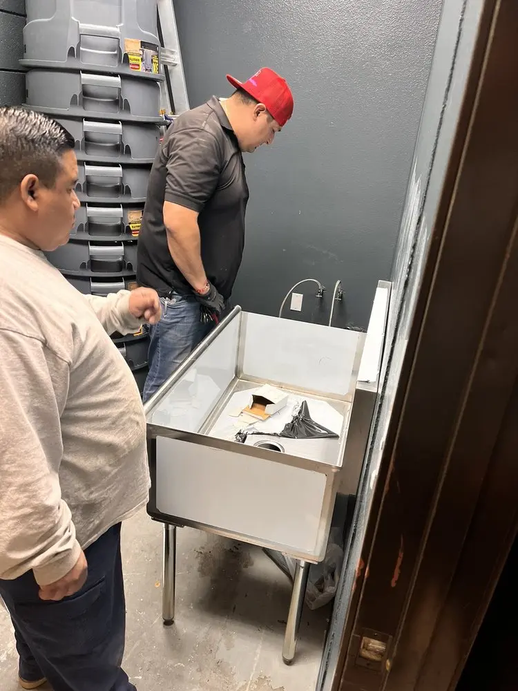 Commercial plumbing and sink installation in East Whittier